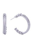 14K Double Wire Post Earrings