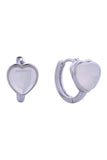 14K Dreamy Heart Huggie Earrings