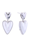 14K Duo Loving Heart Post Earrings