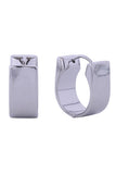 14K Flat Top Huggie Earrings