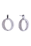 14K Glam O Swing Post Earrings