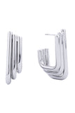 Timeless 14K Gold/White Dipped Post Earring
