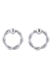 14K Gold/White Gold Dipped Post Earring
