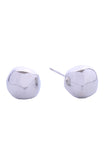 14K Hammered Ball Post Earrings