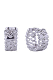 14K Infinity Huggie Hoop Earrings
