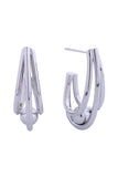 14K Magical Triple Hoop Post Earrings