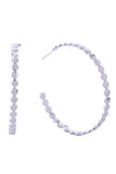14K Mini Circle Link Hoop Earrings