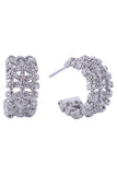 14K Multi Braided Post Earrings