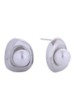14K Pearl Orbit Post Earrings