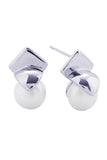 14K Pearl Square Post Earrings