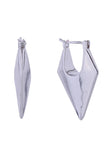 14K Pentagon Hoop Pincatch Earrings
