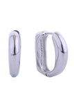 14K Puff Curve Huggie Hoop Earring