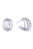 14K Quintuple Circle Post Earrings