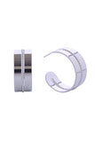 14K Rope Accent Post Earrings
