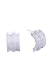 14K Sculpture Modern Post Earrings