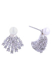 14K Shooting Star Pearl Post Earrings