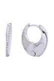 14K Slim Hoop Huggie Earrings