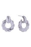14K Spiral Whirl Post Earrings