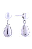 14K Teardrop Pearl Post Earrings