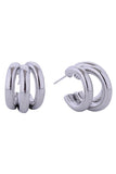 14K Trio Loop Post Earrings