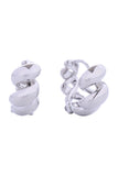 14K Twisted Cord Huggie Earrings