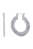 Divine 14K Dipped Pin Catch Hoop