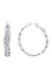 Exquisite 14K Dipped Pin Catch Hoop