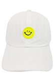 Happy Face Patch Pastel Tone Baseball Cap