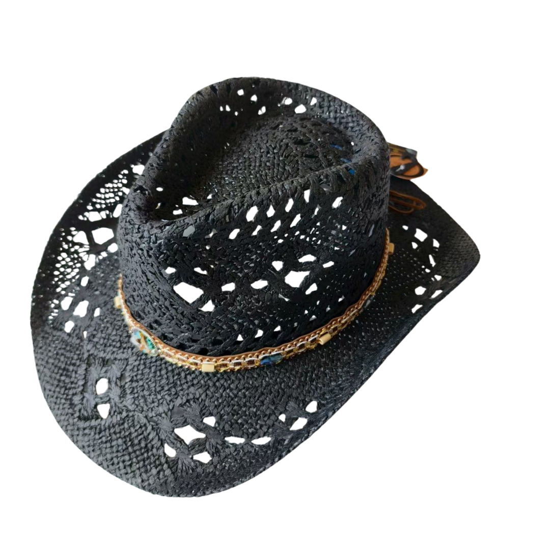 Wide-Brim Straw Hat – Lightweight & Coastal Style