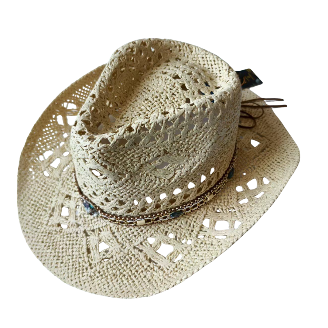 Wide-Brim Straw Hat – Lightweight & Coastal Style