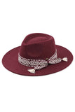 C.C Aztec Trim Vegan Felt Panama Hat