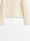 Women's Knitted Cardigan - Retro Long Sleeve Button Casual Top
