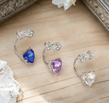 Cute Full Diamond Minnie Bow & Horseshoe Ear Cuffs
