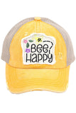 C.C BEE HAPPY PATCH VINTAGE PONY CAP