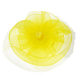 Feather Mesh Flower Fascinator Headband