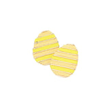 Thread Wrapped Easter Egg Stud Earrings