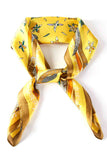 Feather and Belt Print Bandana Summer Scarf
