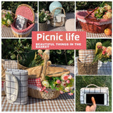 Spring outing thickened picnic mattress, outdoor camping mattress portable outing, plaid floor mat