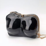 Elegant Irregular Acrylic Shaped Bag – Stylish evening Clutch Purse Perfect for Parties, Proms, and Weddings