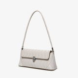 Small shoulder purse, pink baguette armpit bag, versatile diamond tote bag, simple shoulder bag