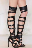 Strappy Gladiator Stiletto Boots