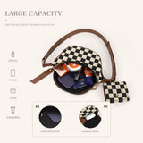Small Crossbody Versatile Checkerboard Chest Bag – Fashion Plaid Waist Bag, Stylish Messenger Bag & Fanny Pack for Everyday Use