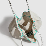 Large Capacity hobo bag with Embroidered Dog pattern, Shoulder bag Nylon, Shoulder shoulder Bag, Commuter hobo Bag Female