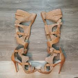 Strappy Gladiator Stiletto Boots