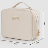 Makeup Bag Organizers, PU Square Portable Cosmetic Bag, Cosmetic Storage Bag, Portable Travel Large-capacity Wash Bag, Makeup Bag with Compartments,