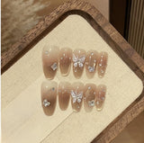 1034- Handmade press on nails fake nails removable