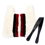 Amalia Colorblock Fluffy Faux Fur Slouchy Tote Bag Handbag