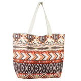 Aztec Pattern Beach Tote Bag