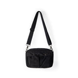 Women's bag simple tooling shoulder Crossbody bag, small pleated stylish casual nylon bag, small square purse