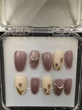 1037- Handmade press on nails fake nails removable